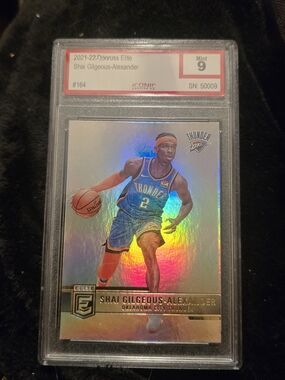 Shai Gilgeous-Alexander Donruss Elite Holo Basketball Card - SILVER